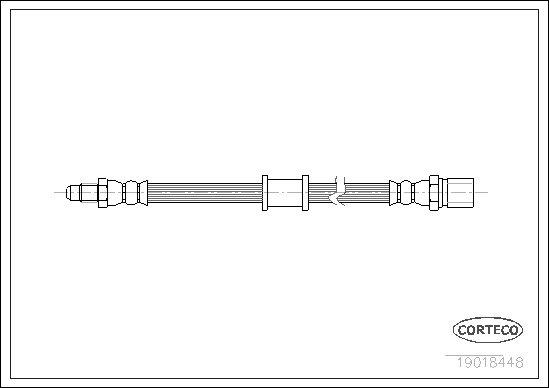 CORTECO 19018448 Flessibile del freno-Flessibile del freno-Ricambi Euro