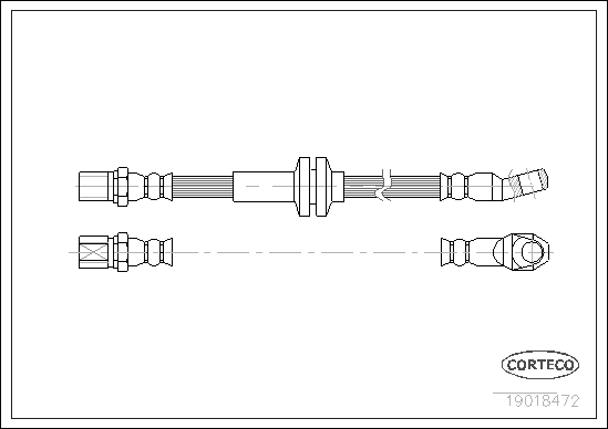 CORTECO 19018472 Flessibile del freno