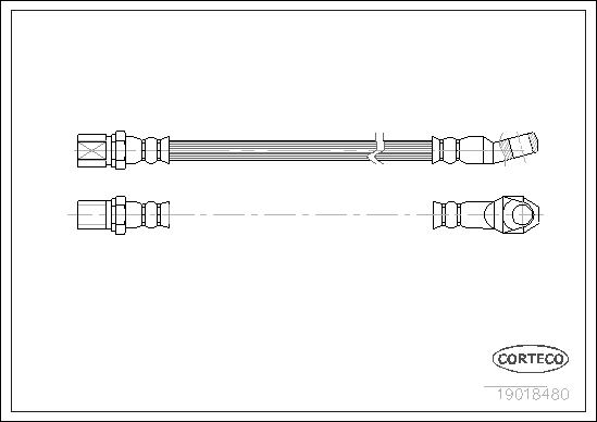 CORTECO 19018480 Flessibile del freno