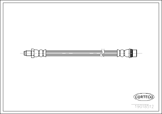 CORTECO 19018512 Flessibile del freno