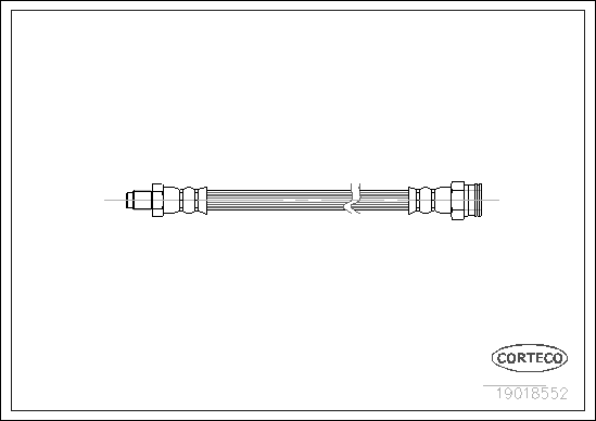 CORTECO 19018552 Flessibile del freno