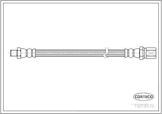 CORTECO 19018570 Flessibile del freno