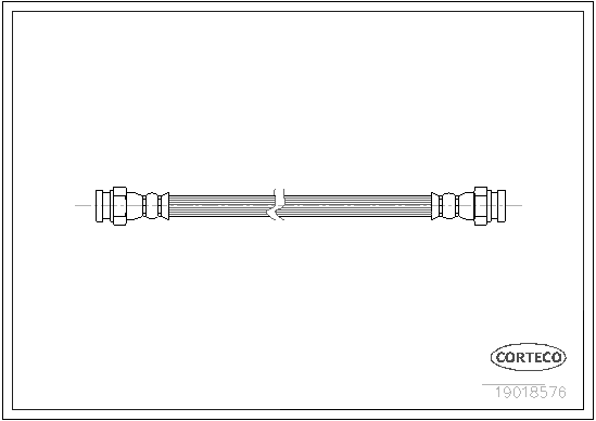 CORTECO 19018576 Flessibile del freno