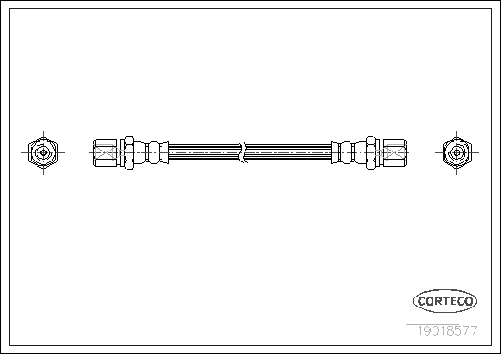 CORTECO 19018577 Flessibile del freno-Flessibile del freno-Ricambi Euro