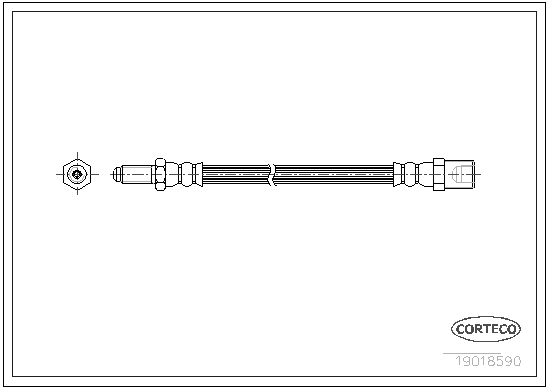 CORTECO 19018590 Flessibile del freno-Flessibile del freno-Ricambi Euro
