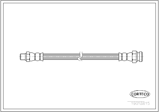 CORTECO 19018615 Flessibile del freno-Flessibile del freno-Ricambi Euro