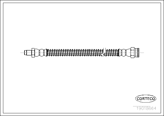 CORTECO 19018664 Flessibile del freno-Flessibile del freno-Ricambi Euro