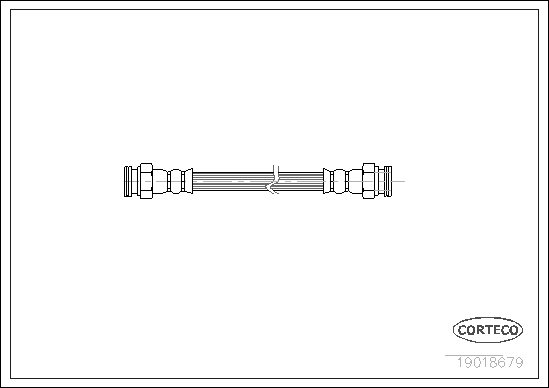 CORTECO 19018679 Flessibile del freno-Flessibile del freno-Ricambi Euro