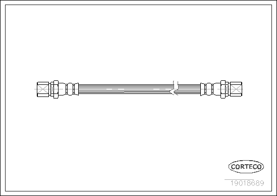 CORTECO 19018689 Flessibile del freno