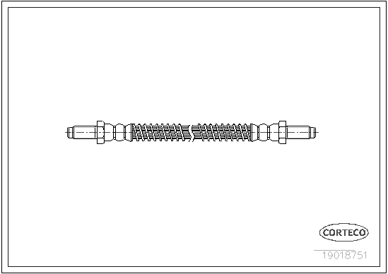 CORTECO 19018751 Flessibile del freno-Flessibile del freno-Ricambi Euro