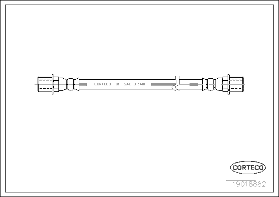 CORTECO 19018882 Flessibile del freno