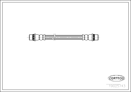 CORTECO 19025743 Flessibile del freno