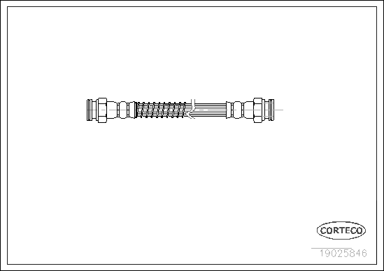 CORTECO 19025846 Flessibile del freno