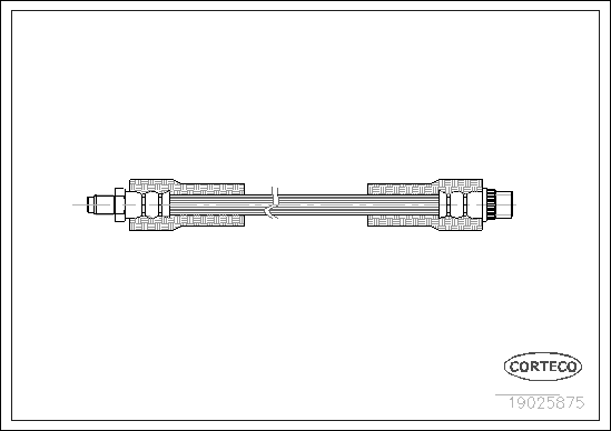 CORTECO 19025875 Flessibile del freno-Flessibile del freno-Ricambi Euro
