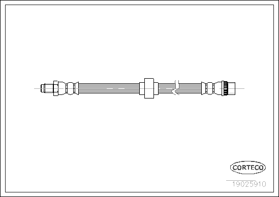 CORTECO 19025910 Flessibile del freno-Flessibile del freno-Ricambi Euro