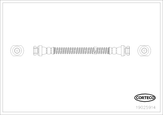 CORTECO 19025914 Flessibile del freno