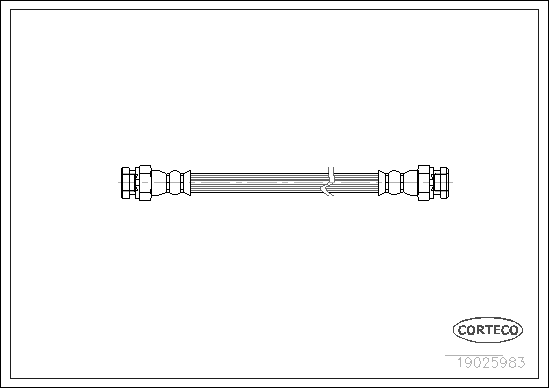 CORTECO 19025983 Flessibile del freno-Flessibile del freno-Ricambi Euro