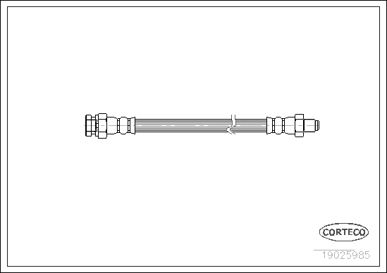 CORTECO 19025985 Flessibile del freno-Flessibile del freno-Ricambi Euro