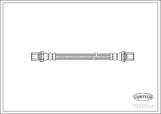 CORTECO 19026004 Flessibile del freno-Flessibile del freno-Ricambi Euro