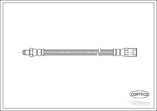 CORTECO 19026435 Flessibile del freno