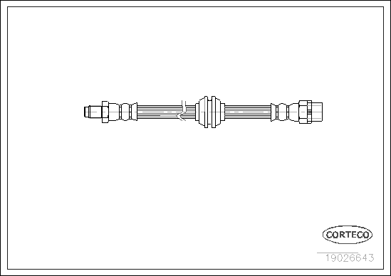 CORTECO 19026643 Flessibile del freno-Flessibile del freno-Ricambi Euro