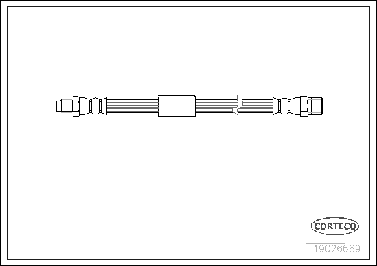 CORTECO 19026689 Flessibile del freno