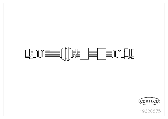 CORTECO 19026875 Flessibile del freno