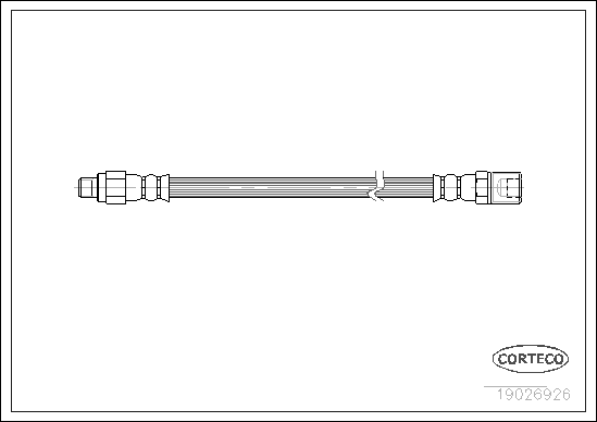 CORTECO 19026926 Flessibile del freno-Flessibile del freno-Ricambi Euro