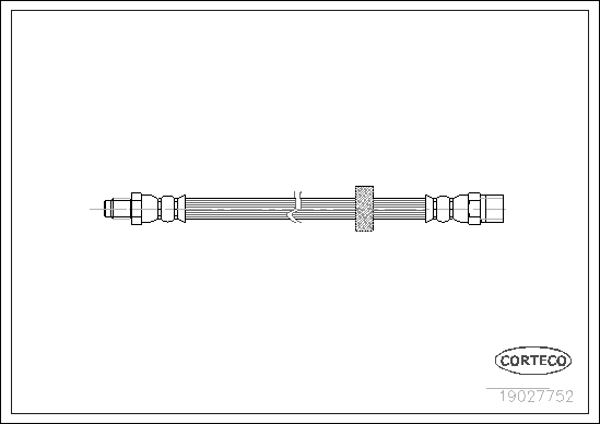 CORTECO 19027752 Flessibile del freno-Flessibile del freno-Ricambi Euro