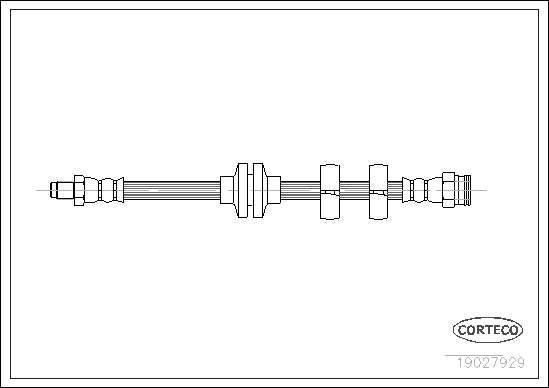 CORTECO 19027929 Flessibile del freno-Flessibile del freno-Ricambi Euro