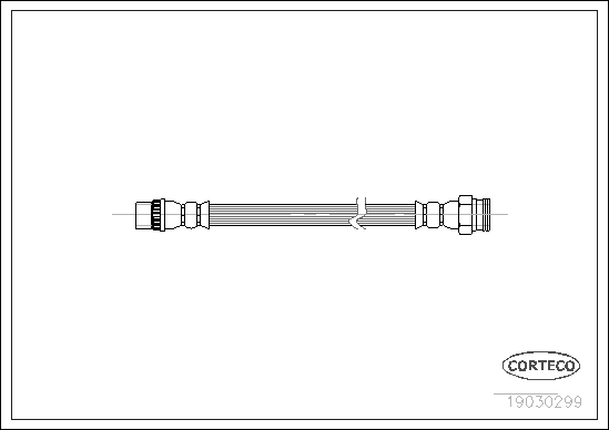 CORTECO 19030299 Flessibile del freno-Flessibile del freno-Ricambi Euro