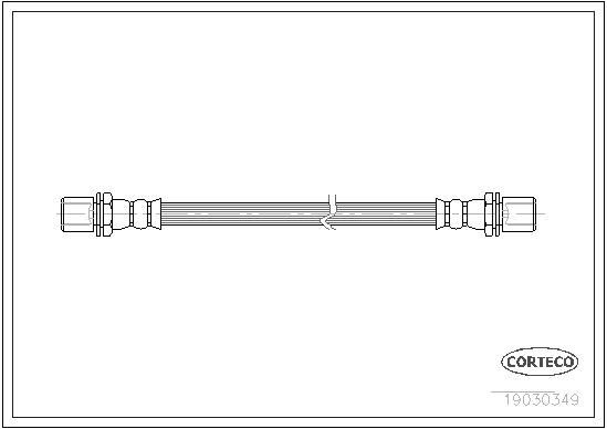 CORTECO 19030349 Flessibile del freno-Flessibile del freno-Ricambi Euro