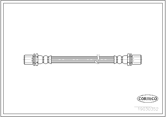 CORTECO 19030352 Flessibile del freno