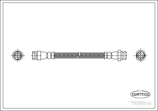 CORTECO 19030369 Flessibile del freno-Flessibile del freno-Ricambi Euro