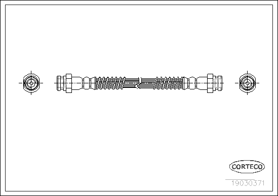 CORTECO 19030371 Flessibile del freno-Flessibile del freno-Ricambi Euro