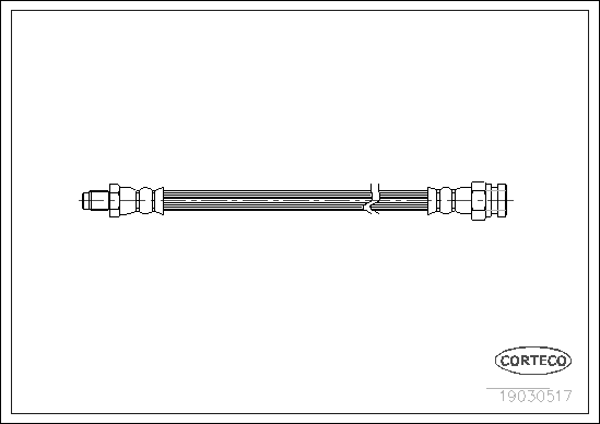 CORTECO 19030517 Flessibile del freno-Flessibile del freno-Ricambi Euro