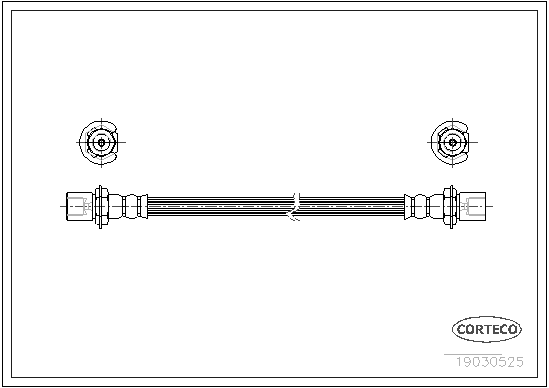 CORTECO 19030525 Flessibile del freno-Flessibile del freno-Ricambi Euro