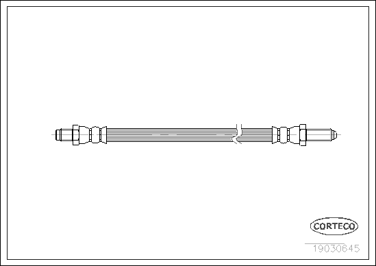 CORTECO 19030645 Flessibile del freno-Flessibile del freno-Ricambi Euro