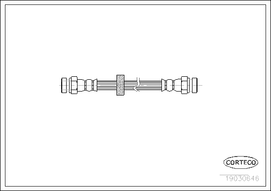 CORTECO 19030646 Flessibile del freno-Flessibile del freno-Ricambi Euro