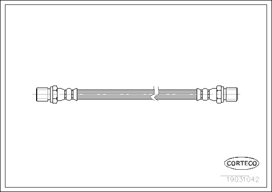 CORTECO 19031042 Flessibile del freno