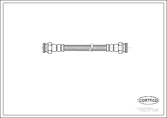 CORTECO 19031166 Flessibile del freno-Flessibile del freno-Ricambi Euro