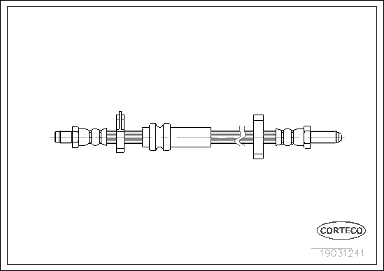 CORTECO 19031241 Flessibile del freno-Flessibile del freno-Ricambi Euro
