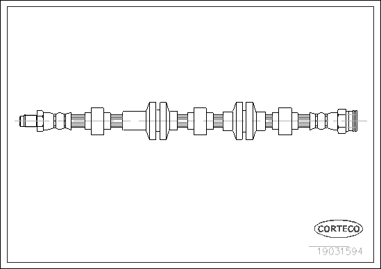 CORTECO 19031594 Flessibile del freno-Flessibile del freno-Ricambi Euro