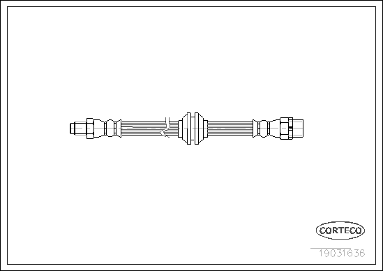 CORTECO 19031636 Flessibile del freno