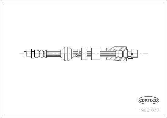 CORTECO 19031637 Flessibile del freno-Flessibile del freno-Ricambi Euro