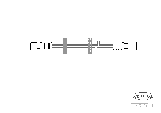 CORTECO 19031644 Flessibile del freno