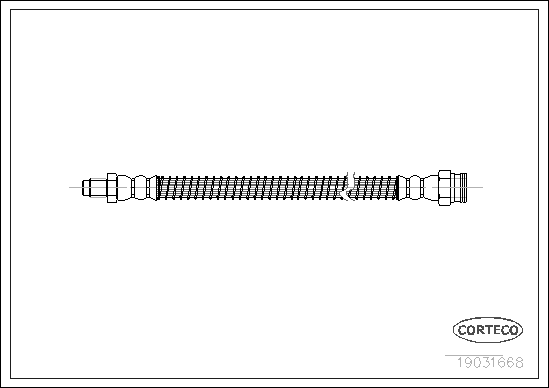 CORTECO 19031668 Flessibile del freno