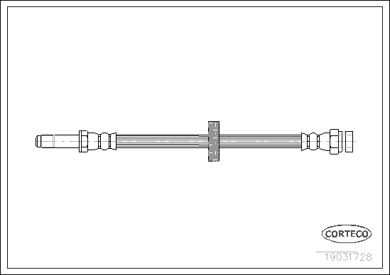 CORTECO 19031728 Flessibile del freno-Flessibile del freno-Ricambi Euro