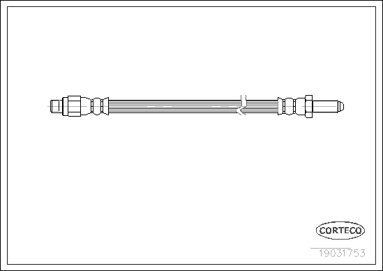 CORTECO 19031753 Flessibile del freno-Flessibile del freno-Ricambi Euro