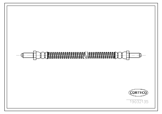 CORTECO 19032135 Flessibile del freno-Flessibile del freno-Ricambi Euro